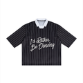 Pinstripe Collared Soccer Jersey