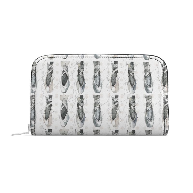 Neutral Hour Ballet Leather Zip Wallet