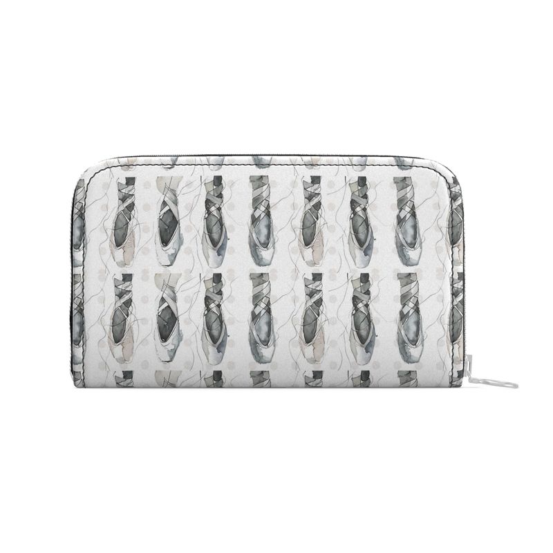 Neutral Hour Ballet Leather Zip Wallet