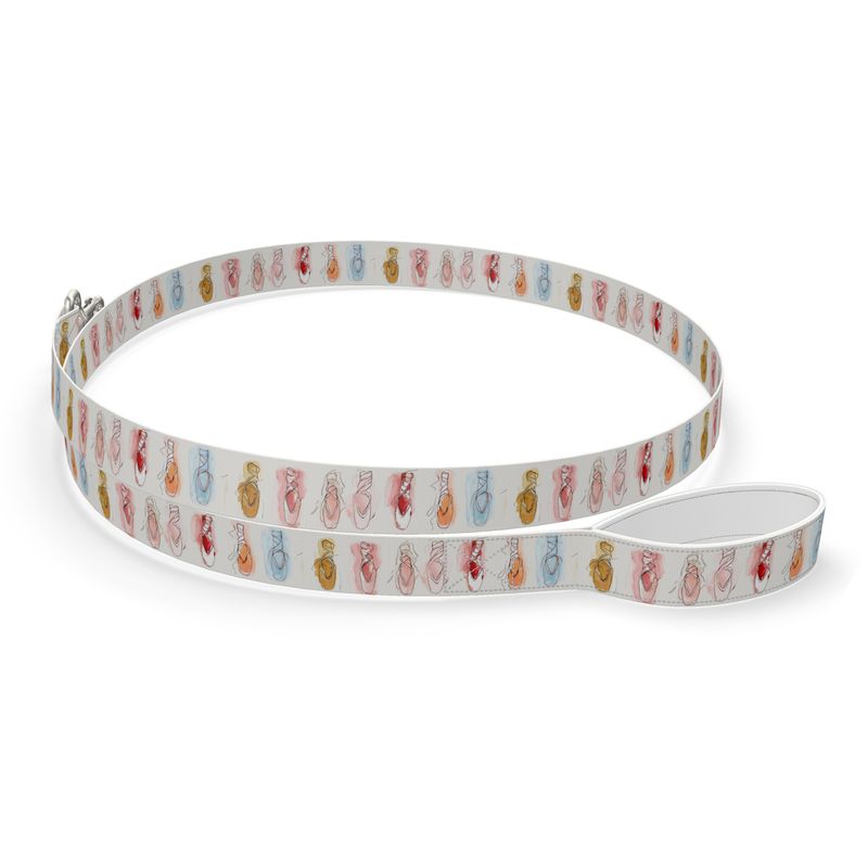 Watercolor Pointe Shoe Dog Leash