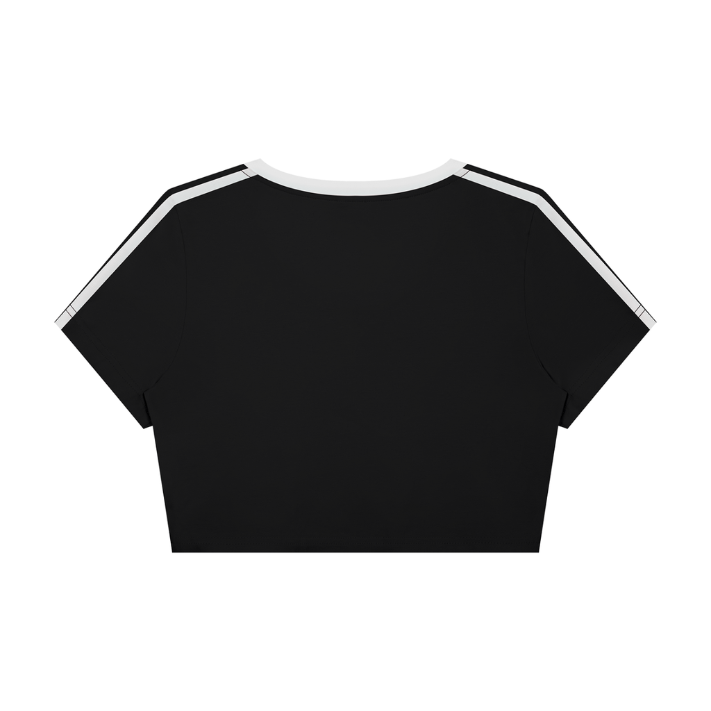 I'd Rather Be Dancing Contrast Crop Tee