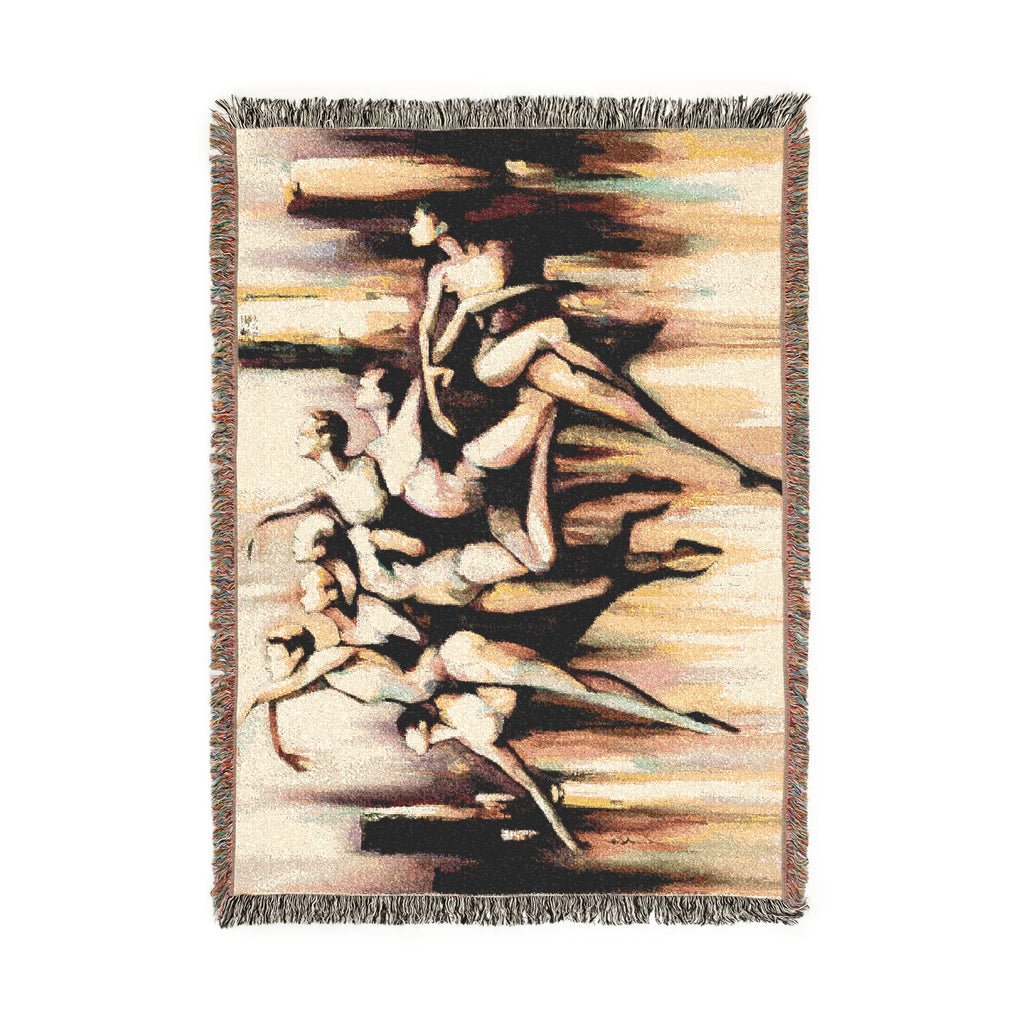 Lyrical Dance Woven Blanket — Contemporary Ballet Tapestry Throw