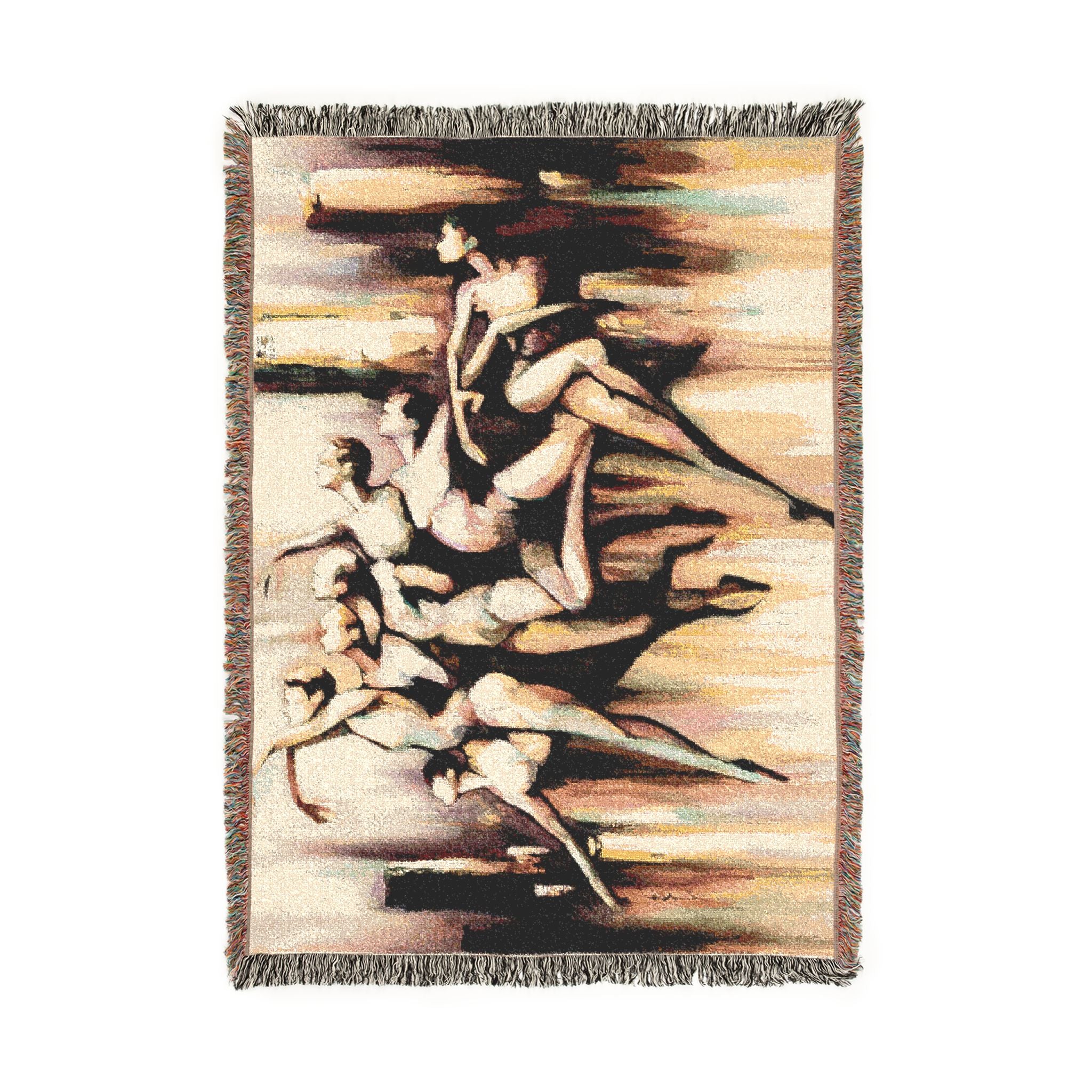 Lyrical Dance Woven Blanket — Contemporary Ballet Tapestry Throw