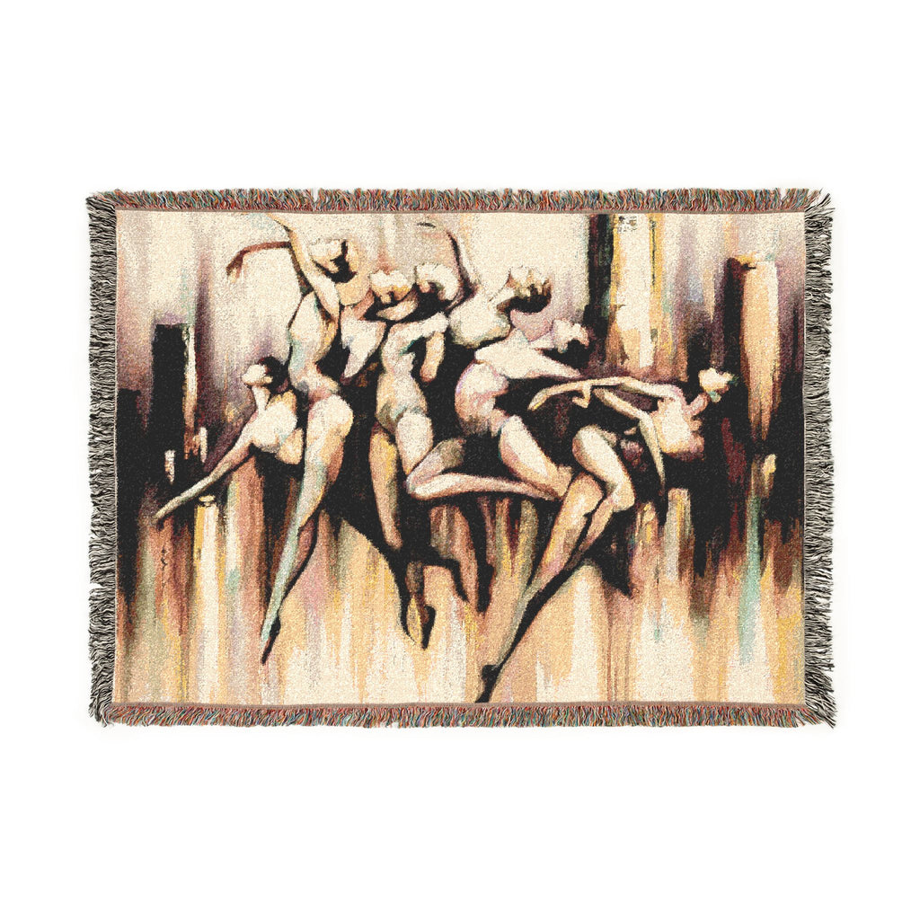 Lyrical Dance Woven Blanket — Contemporary Ballet Tapestry Throw