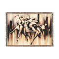 Lyrical Dance Woven Blanket — Contemporary Ballet Tapestry Throw