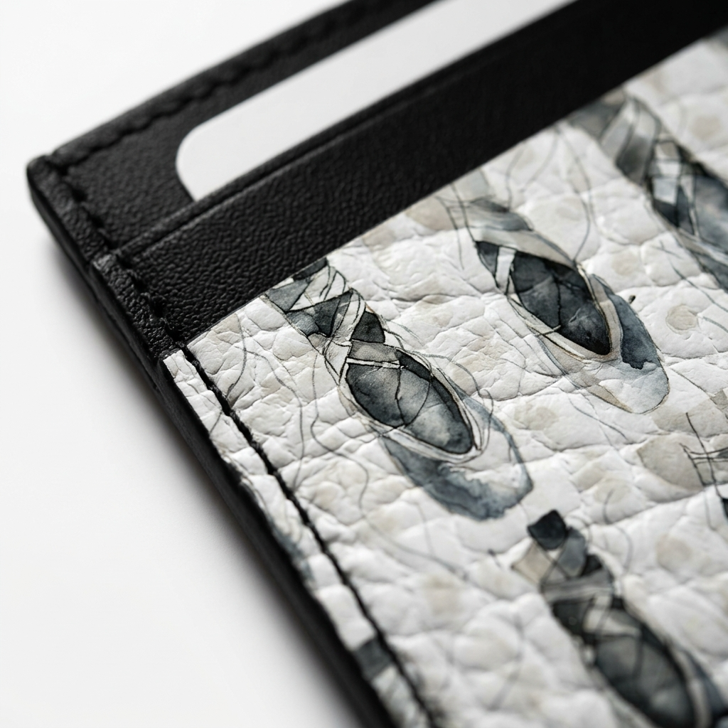 Neutral Hour Ballet Leather Card Holder