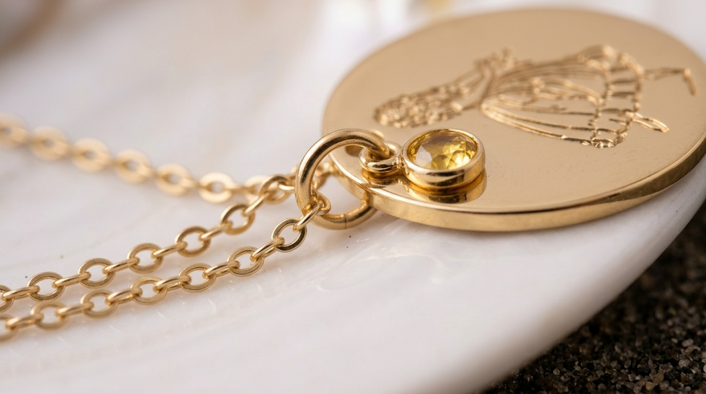 Romantic Ballerina Birth Flower Necklace