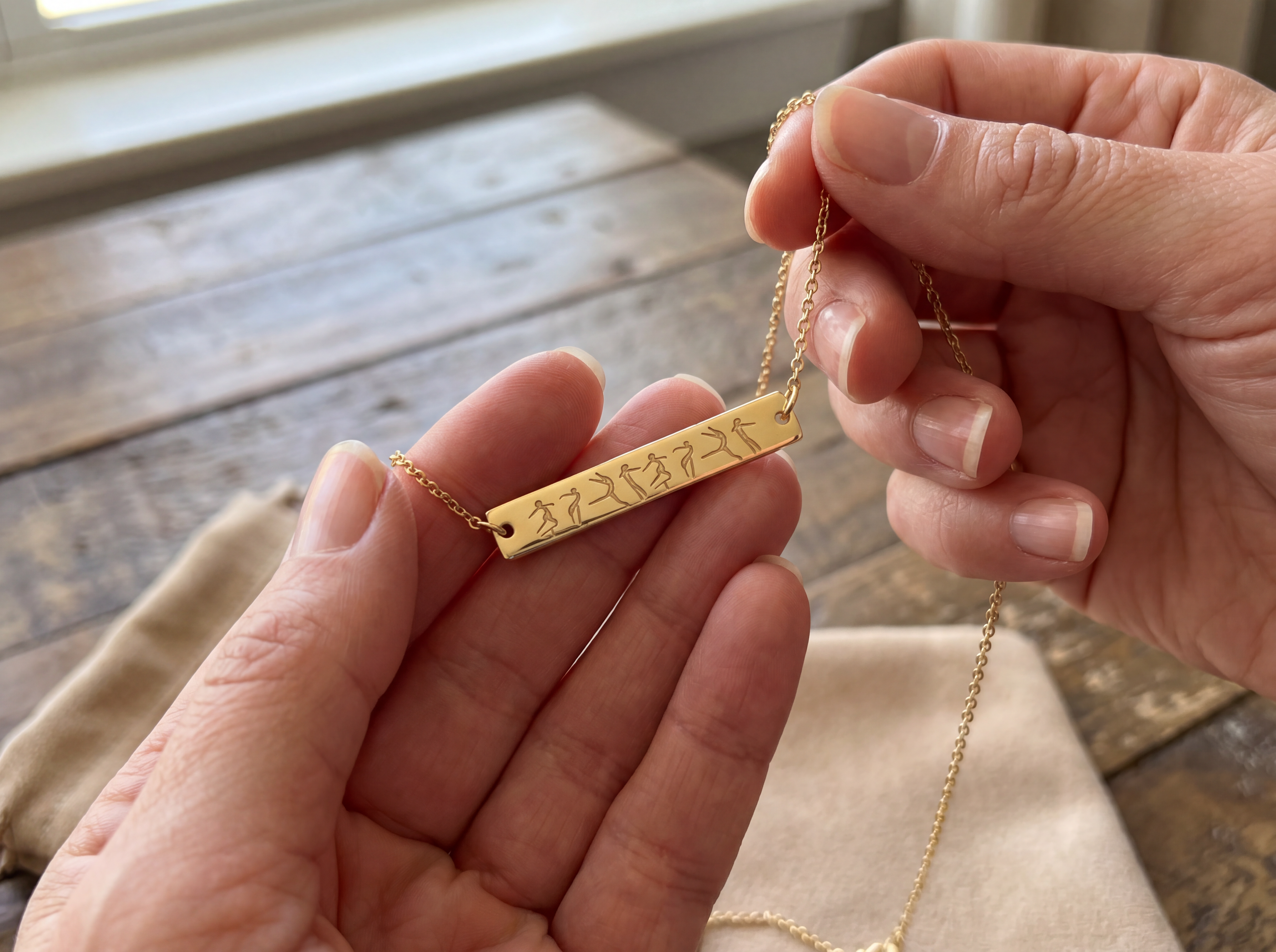 Contemporary Dance Bar Necklace