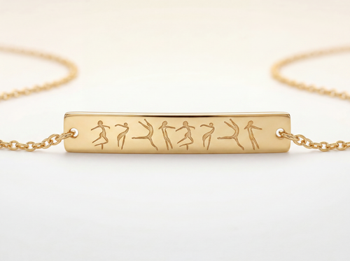Contemporary Dance Bar Necklace
