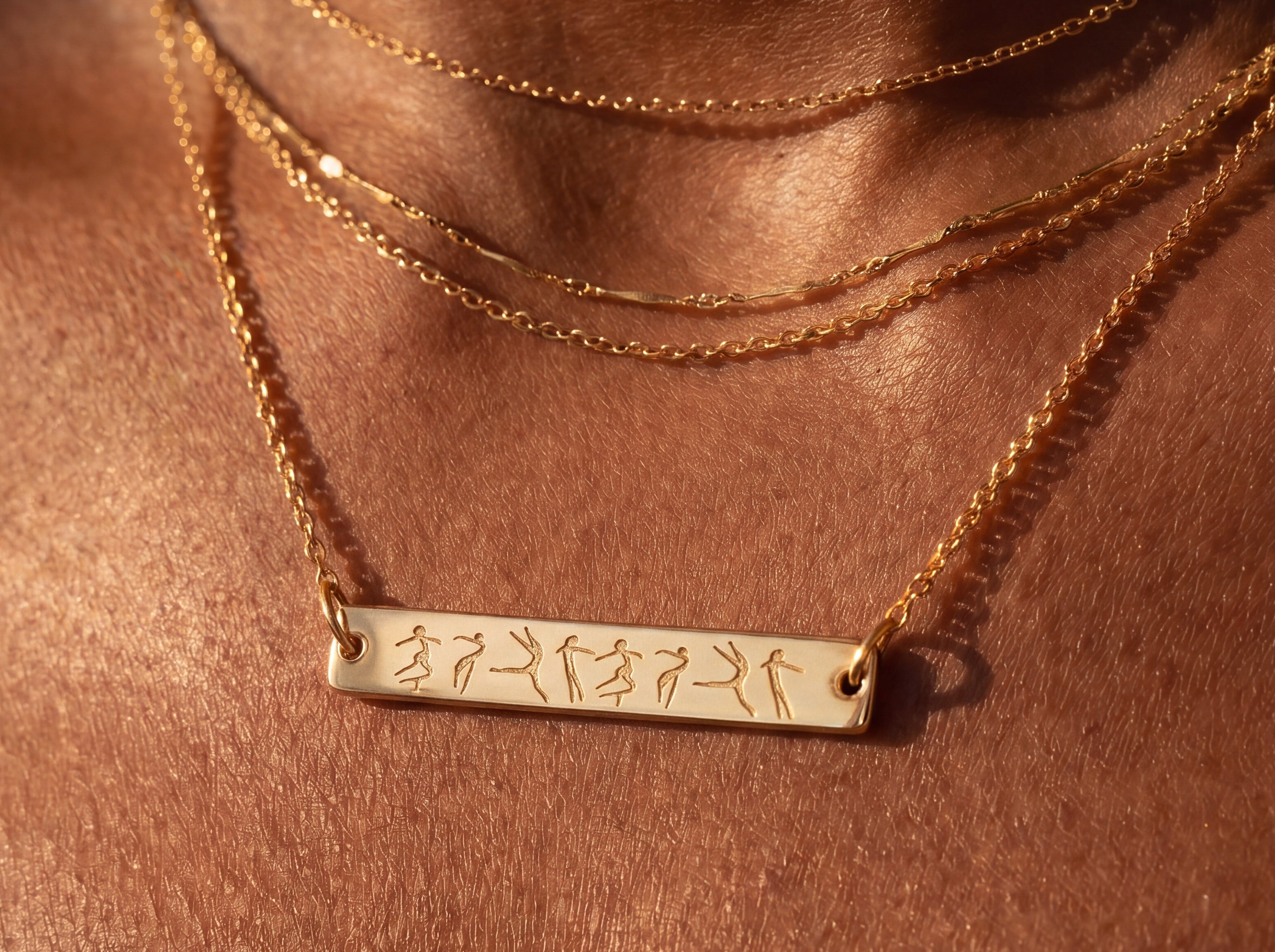 Contemporary Dance Bar Necklace