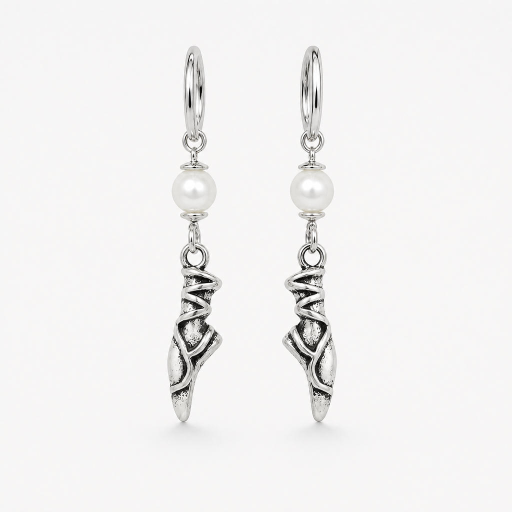 Vintage Pointe Shoe Earrings