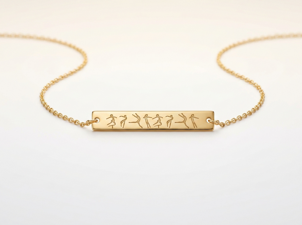 Contemporary Dance Bar Necklace