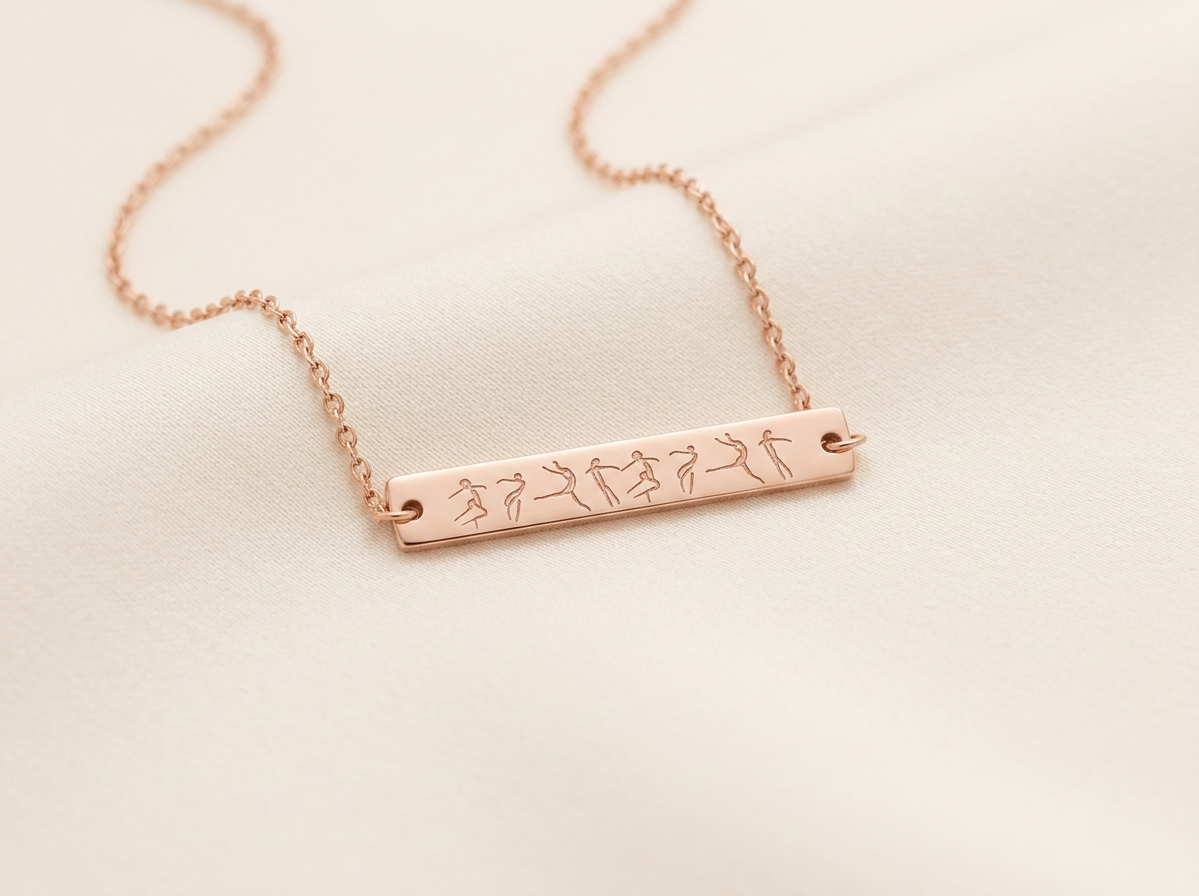 Contemporary Dance Bar Necklace