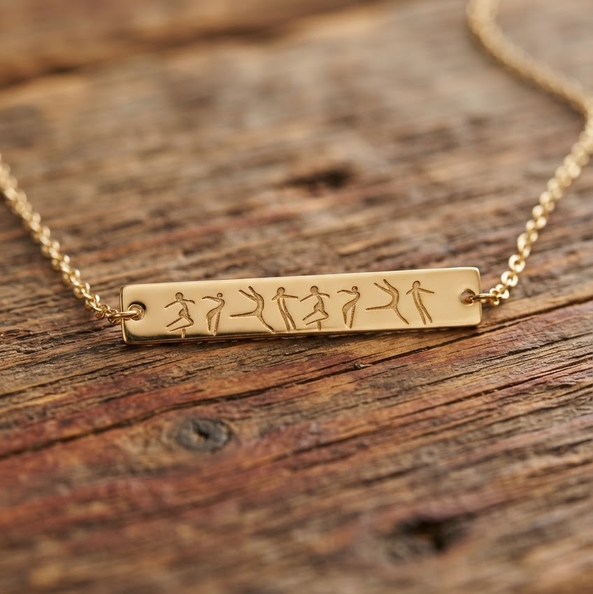 Contemporary Dance Bar Necklace