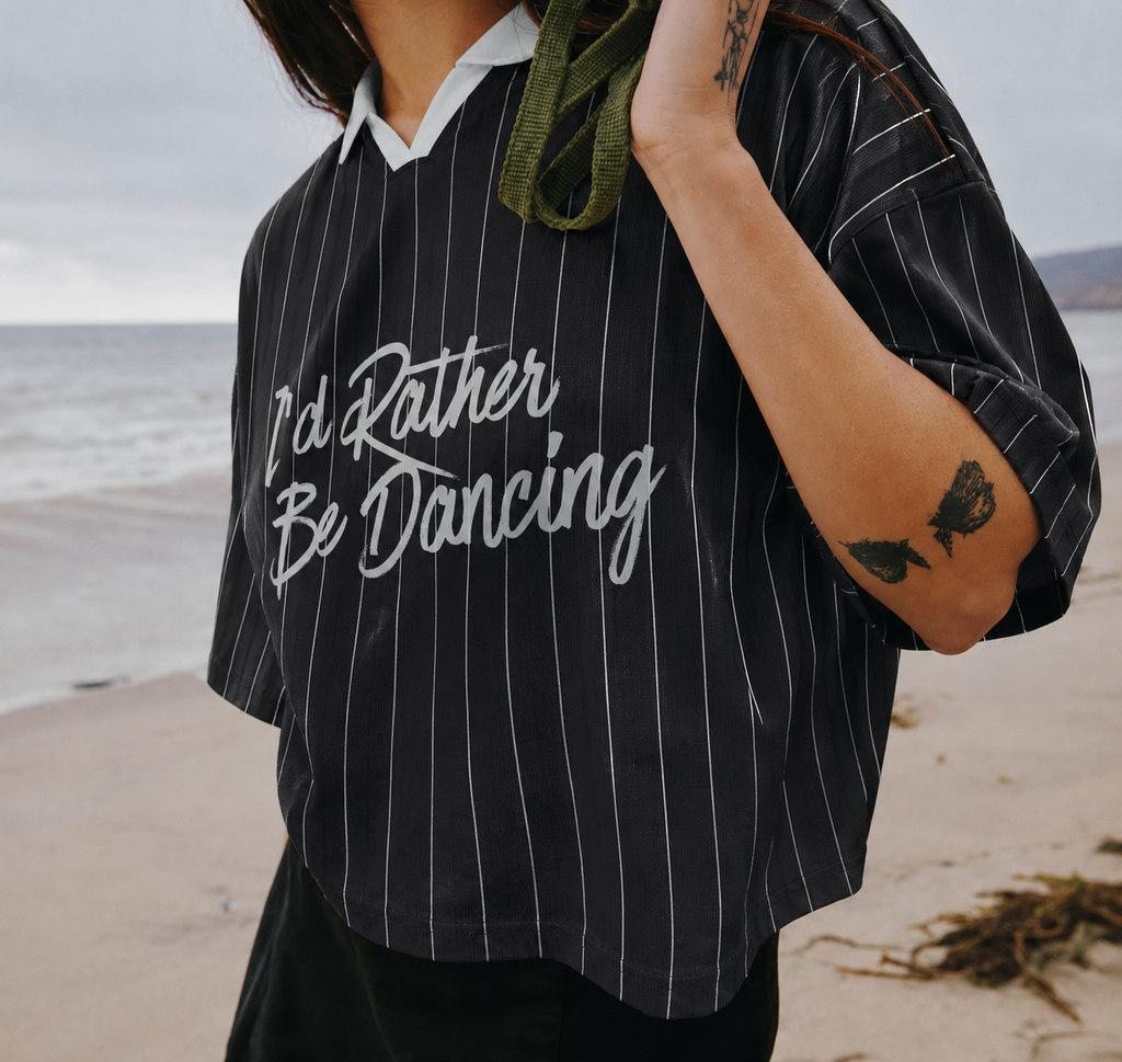 Pinstripe Collared Soccer Jersey