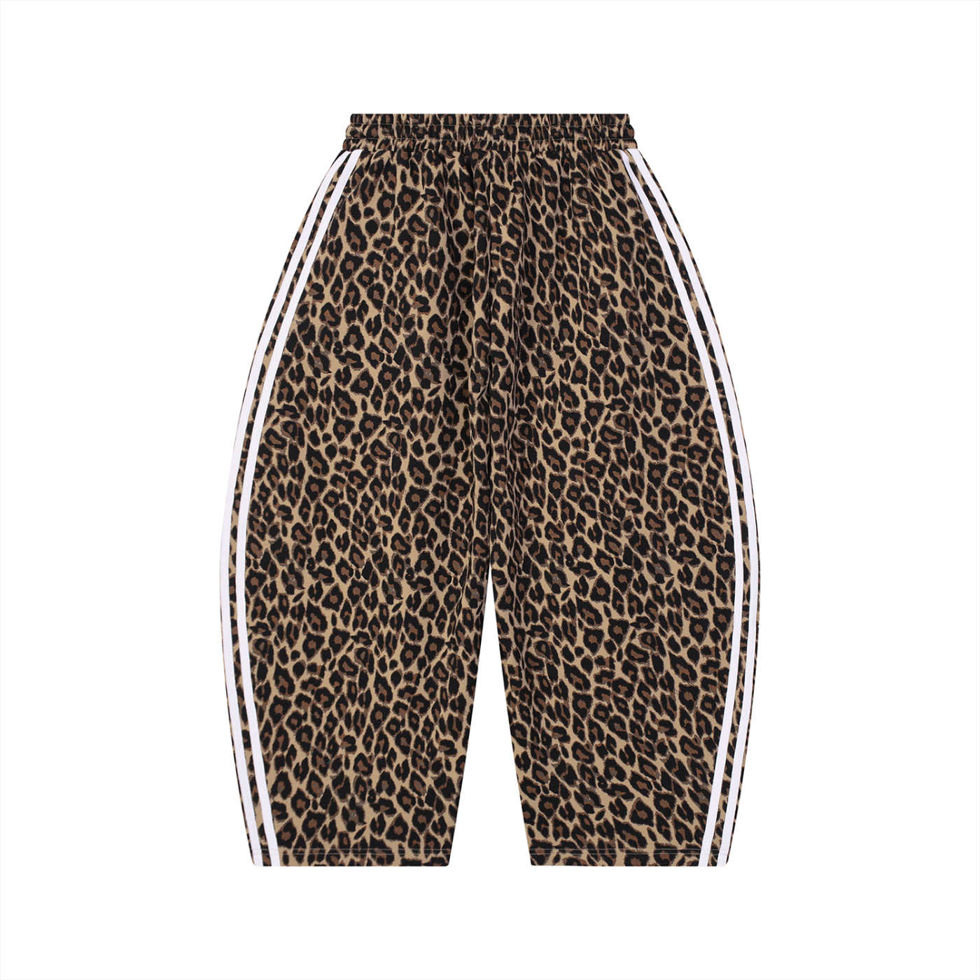 Unisex Leopard Barrel Leg Sweatpants
