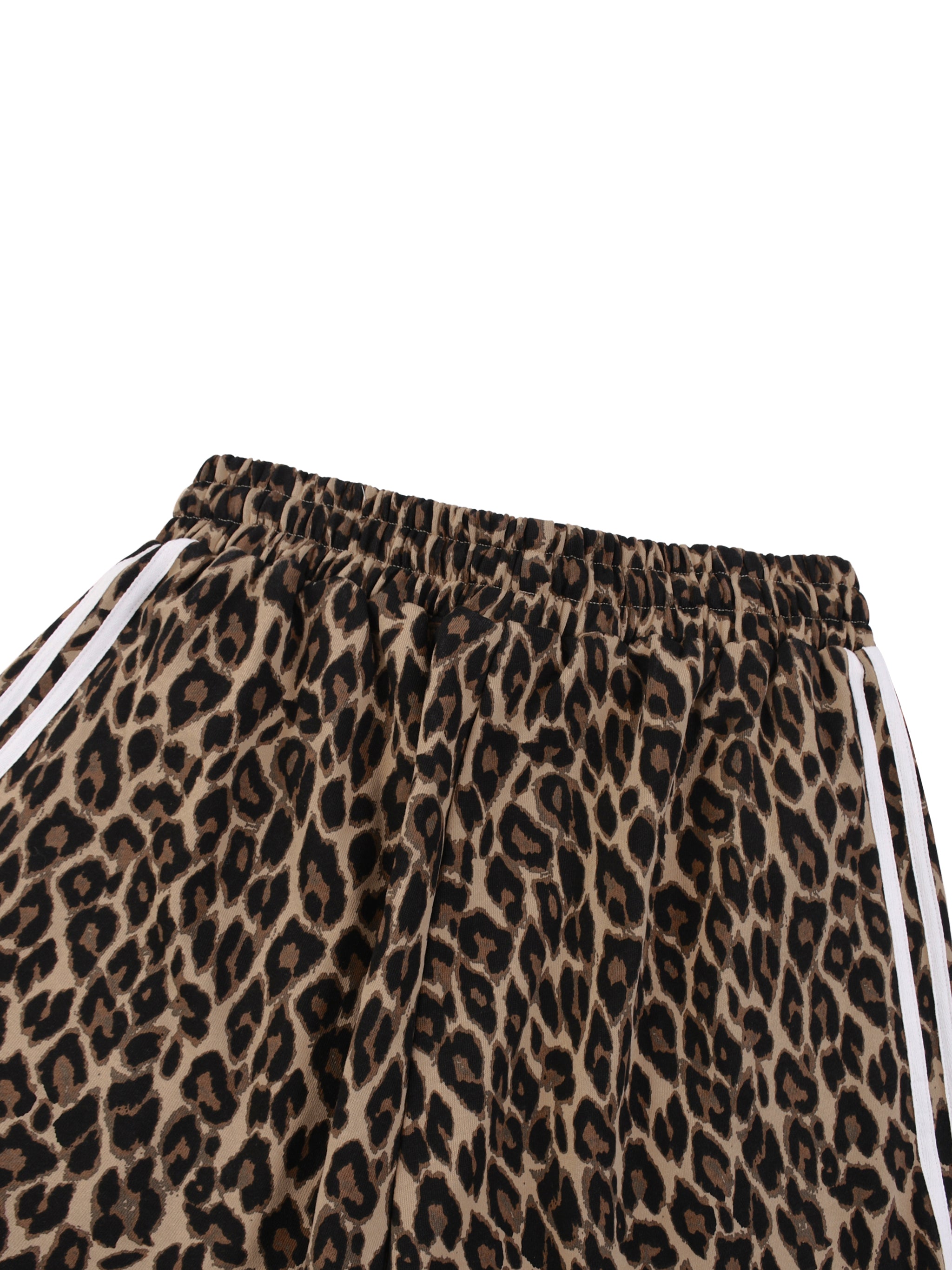 Unisex Leopard Barrel Leg Sweatpants