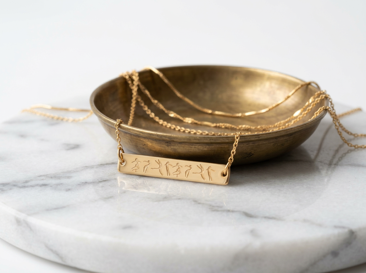 Contemporary Dance Bar Necklace