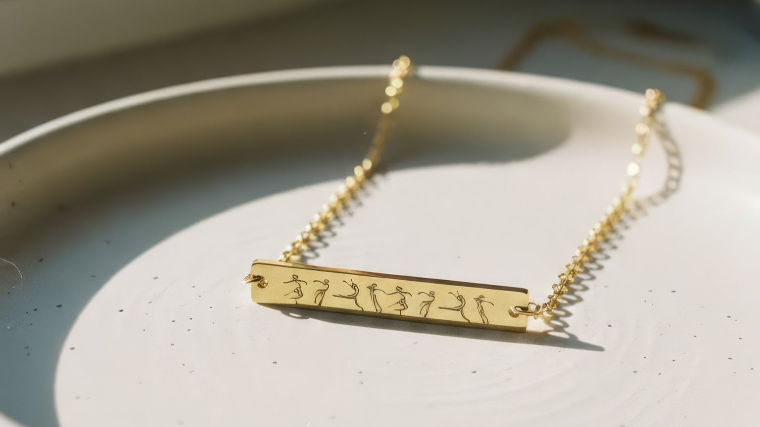 Contemporary Dance Bar Necklace | Merce Cunningham Quote by I’d Rather Be Dancing